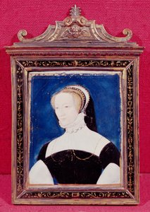 Retrato presumido de Marguerite de Valois (1492-1549) de Leonard Limousin